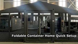Conteneur pliable de 20 pieds pour la maison, installation rapide