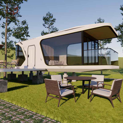 acheter 8.5m Cabine préfabriquée Capsule Container House Wirh Système d'éclairage intelligent online manufacture