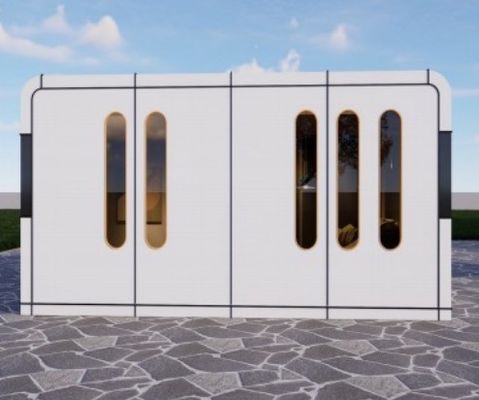 acheter Une chambre Apple Capsule House Pod préfabriqué 12KW personnalisé online manufacture