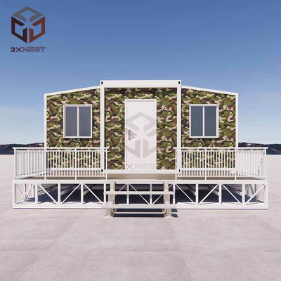 acheter Construction en acier maison de conteneur pliable avec toit résistant aux tremblements de terre de grade 8 online manufacture