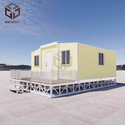 acheter Résistance au tremblement de terre de grade 8 maison de conteneurs à double aile avec balcon facile à installer online manufacture