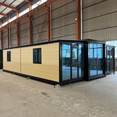 acheter 40ft Expandable Container Home with Bull 30*30 Flat Lamp 2200mm Fold Size and 5900*6300*2480mm Extended Size fabrication en ligne
