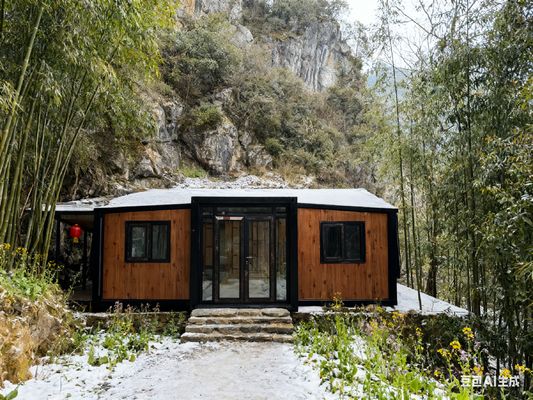 acheter 20ft Foldable Container House with Hot Dip Galvanized Frame Thermal Break Aluminum Windows and Dry Wet Separated Bathroom online manufacture