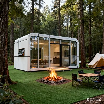 acheter Maison Capsule Apple portable avec des dimensions de 6000x3300x3000mm et une salle de bain fabrication en ligne