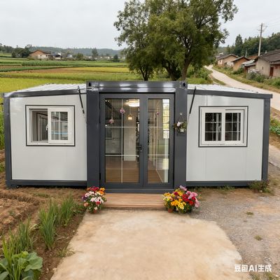 acheter 50-75 Mm EPS Sandwich Panel Wall And Roof Foldable 20ft Container with Galvanized Light Steel Frame Main Frame fabrication en ligne