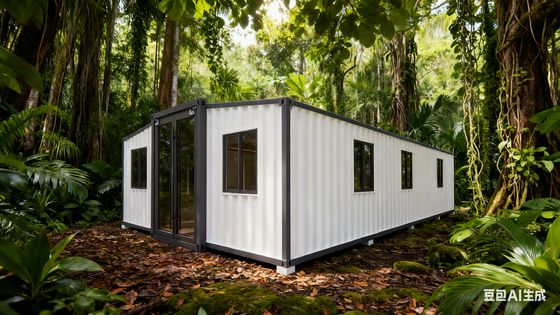 acheter Modern 40ft Expandable Container Home with Bamboo Plywood Flooring and Fireproof Center Floor fabrication en ligne