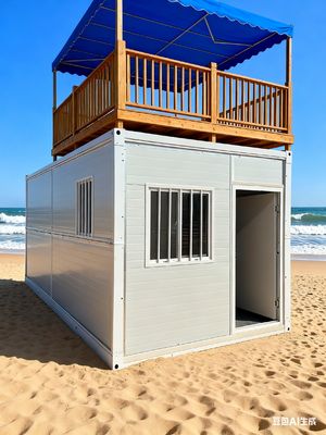 acheter 2 Bedroom Flat Pack Folding House with 0.5KN/㎡ Wind Resistant and Level 8 Seismic Performance fabrication en ligne