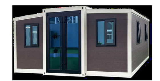 Toiture métallique ondulée 40ft Container extensible Maison avec système électrique et protecteur contre les fuites 32A