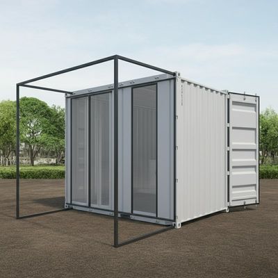 Acier galvanisé modulaire Containers de transport transformés