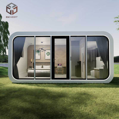 Maison de la capsule de pomme en acier inoxydable Logement pour une aventure en plein air