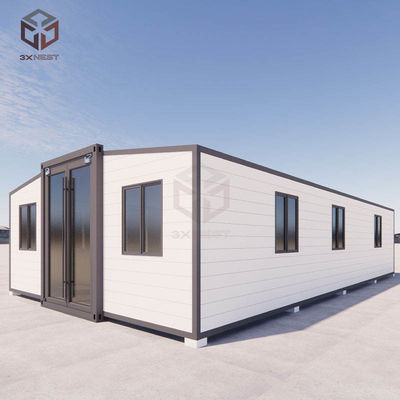 Maison de conteneurs de transport de 40 pieds préfabriquée évolutive pour les chantiers de construction