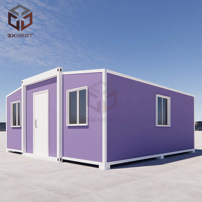 Maison de conteneur pliable et évolutive avec terrasse