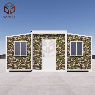 Maison de conteneurs évolutifs ignifuges avec plaque d'acier couleur T65mm EPS