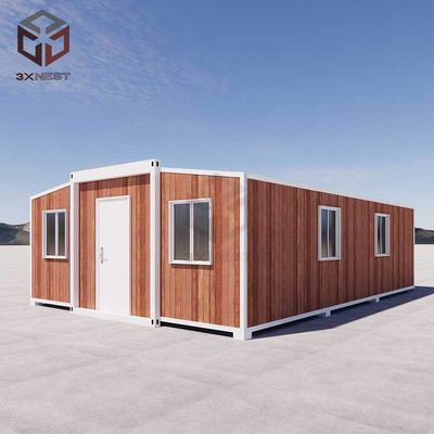 Relocable Portable 40ft Container extensible maison fenêtre vitrée double