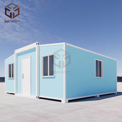 Maison de conteneur pliable et évolutive avec une taille de pliage de 2200 mm et une épaisseur de sol de 18 mm