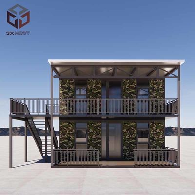 Design intérieur personnalisable 40 pieds Container extensible Maison à deux chambres 20-30 ans de durabilité