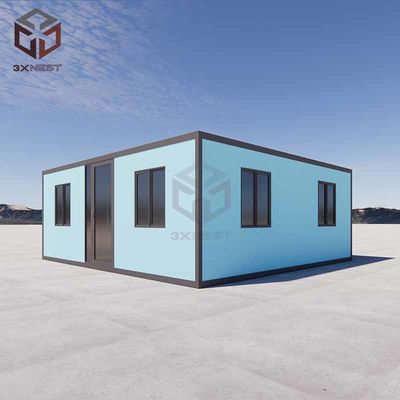 Panneau sandwich en PU Container de maison pliante à emballage plat 38m2