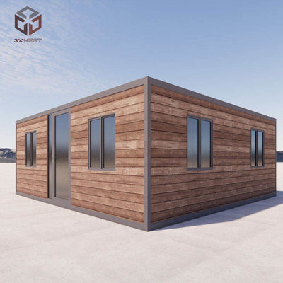 Maison de conteneurs de 40 pieds évolutifs bâtiments modulaires