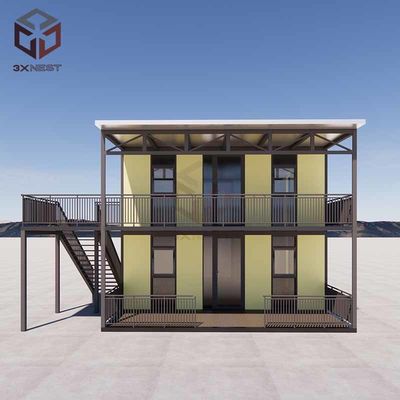 Maison de conteneurs préfabriquée de 20 pieds avec revêtement de sol en céramique