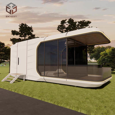 Capsules spatiales modulaires compactes maisons de conteneurs en pods préfabriquées