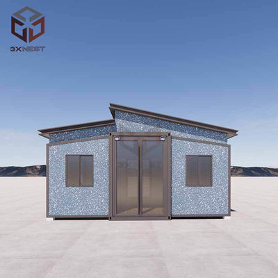 Maison pliante préfabriquée résistante aux tremblements de terre avec isolation PU