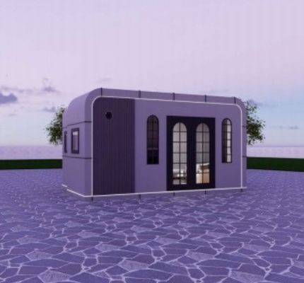 Maison en aluminium pliable en capsule Container Domicile temporaire