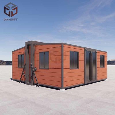 Q235B fenêtre en PVC en acier légère, pliable, petite maison pliante préfabriquée