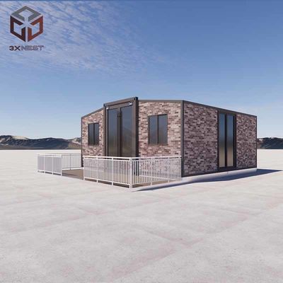 Grade de séisme 8 Structure en acier à double aile Container Maison préfabriquée