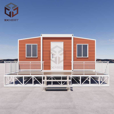 Maison de conteneurs à double porte en aluminium à double aile extensible