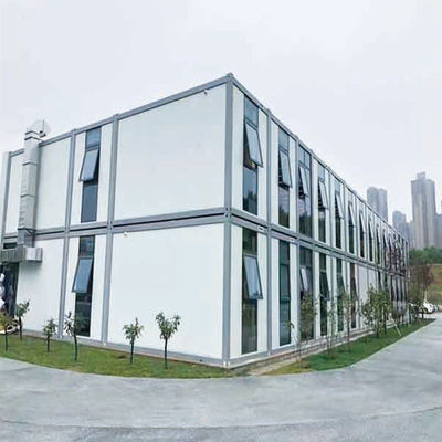 Temporaire mobile des maisons préfabriquées pliables insonorisées pour le chantier de construction