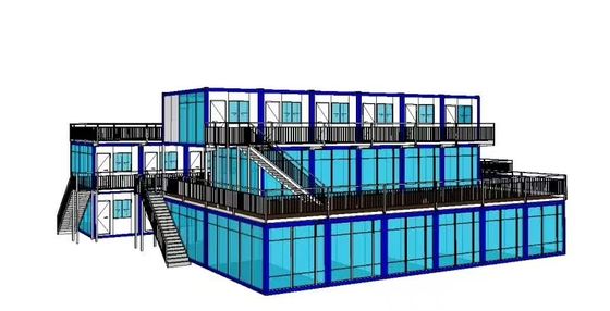 Acier galvanisé modulaire pliable expandable démarreur maison personnalisée