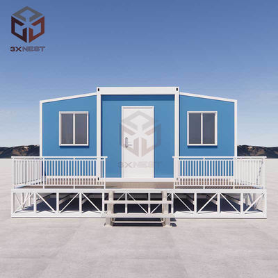 Logement temporaire ou permanent maison de conteneurs à double aile extensible vous couvre