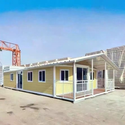 Maison pliante préfabriquée en acier personnalisable avec résistance au vent de grade 11