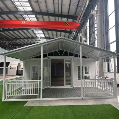 Maison pliante préfabriquée personnalisable de 20 pieds/40 pieds avec résistance au vent de grade 11