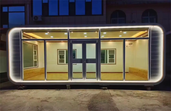 Cabine à pommes pliable coulissante 20m2 Capsule House 5,4 tonnes