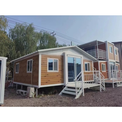 Maison pliante préfabriquée avec plancher de 50 mm d'épaisseur et résistance aux tremblements de terre de magnitude 8