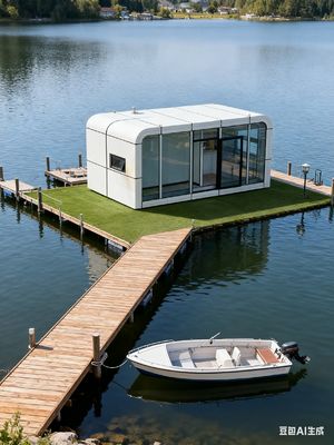 Fonctionnalités de la maison intelligente dans l'Apple Capsule House - Poids net total : 5,4 tonnes - Peut accueillir 2 personnes