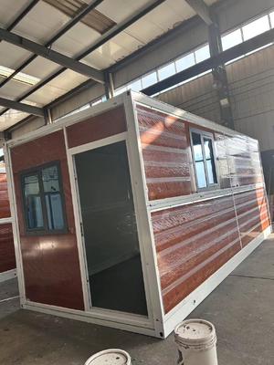 Flat Pack Folding House with Inside Dimensions 5630*2230*2515mm Outer Dimensions 5800*2400*2896mm and Roof Live Load 0.50KN/㎡