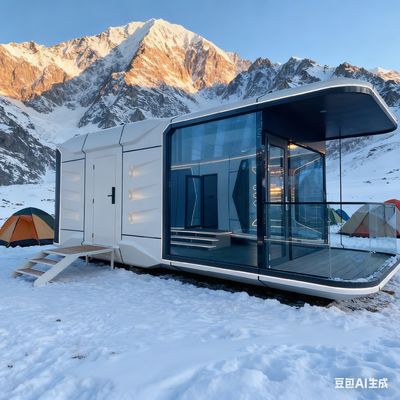 Capsule spatiale moderne avec 9 mm de planche de pin européen et 7 tonnes de poids net