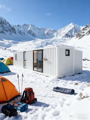 Maison de conteneur extensible de 40 pieds avec une garantie d'un an T50 mm toit EPS et taille élargie L11800 * W6220 * H2480 mm