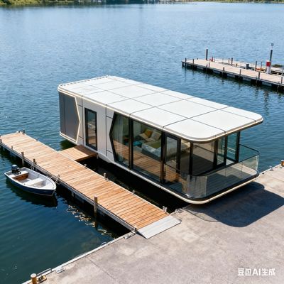 Capsule spatiale moderne avec dimensions L8560 * W3460 * H3400 Décoration intérieure personnalisable pour 2 personnes