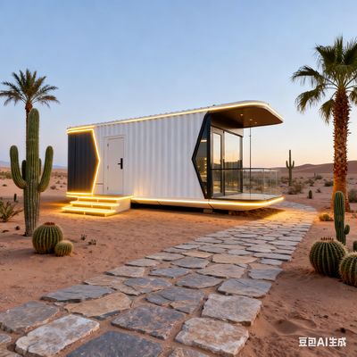 Maison Capsule Spatiale avec Dimensions L8560 * l3460 * H3400 pour l'hébergement de 2 personnes et un poids net de 7 tonnes