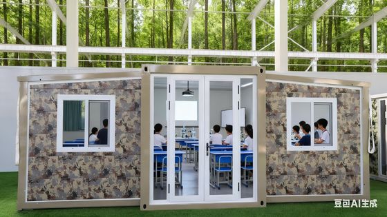 Panneaux sandwich EPS 75 mm pliables pour conteneur 20 pieds avec terrasse et panneaux muraux personnalisables