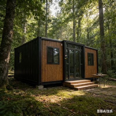 Conteneur pliable de 20 pieds entièrement galvanisé avec matériaux ignifuges et système électrique personnalisable