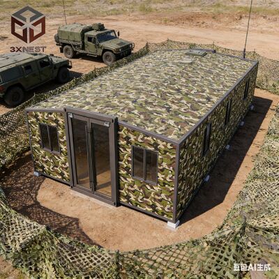 Maison container extensible de 40 pieds avec cadre latéral entièrement galvanisé, isolation en mousse de polyuréthane et résistance aux tremblements de terre de grade 8