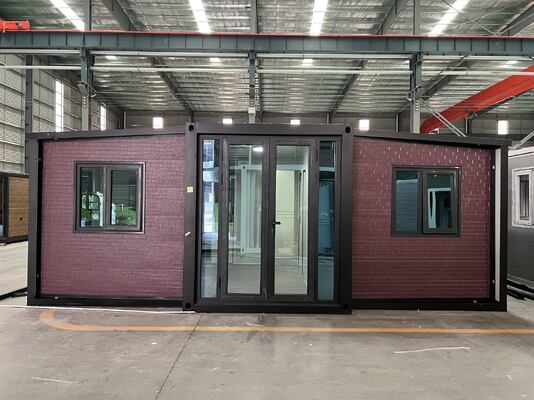 Contenant pliable de 20 pieds empilable avec une durée de vie de plus de 30 ans et une isolation thermique du son pour les petites maisons préfabriquées