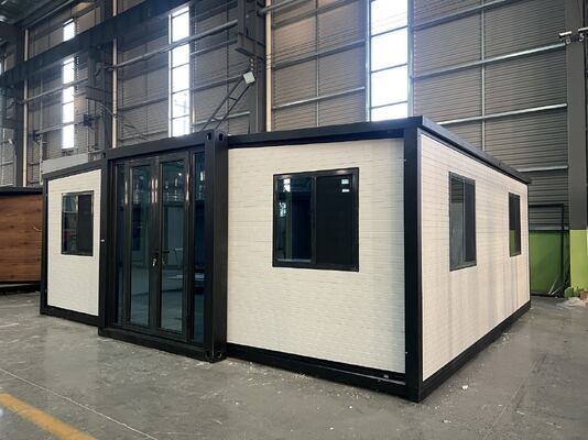 Contenant pliable de 20 pieds avec une durée de vie de 30 à 40 ans conception étanche au vent et cadre principal entièrement galvanisé