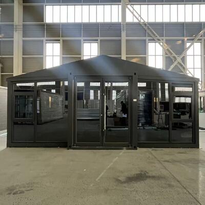 Conteneur pliable de 20 pieds avec panneaux sandwich EPS de 75 mm, ventilation personnalisée et plancher en fibre de ciment ignifuge de 18 mm pour une utilisation industrielle durable