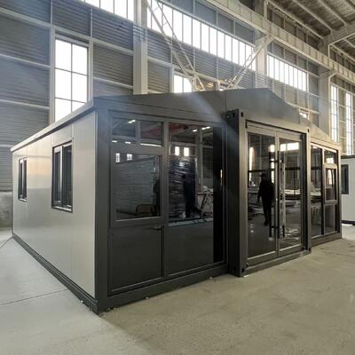 Conteneur pliable de 20 pieds avec plancher en fibre de ciment ignifuge de 18 mm, niveau de performance sismique 8 et panneaux sandwich EPS de 75 mm